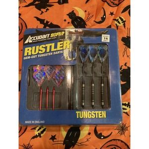 NEW ACCUDART SOFTIP RUSTLER GEM CUT TUNGSTEN DARTS